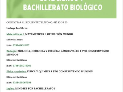 Lote libros 1 bachillerato (4libros)